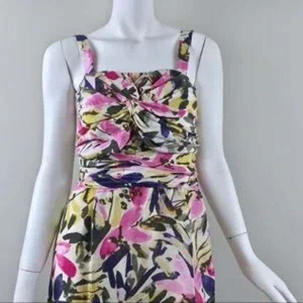 Banana Republic Floral Mini Dress in Pink, Green & Navy - Picture 6 of 8